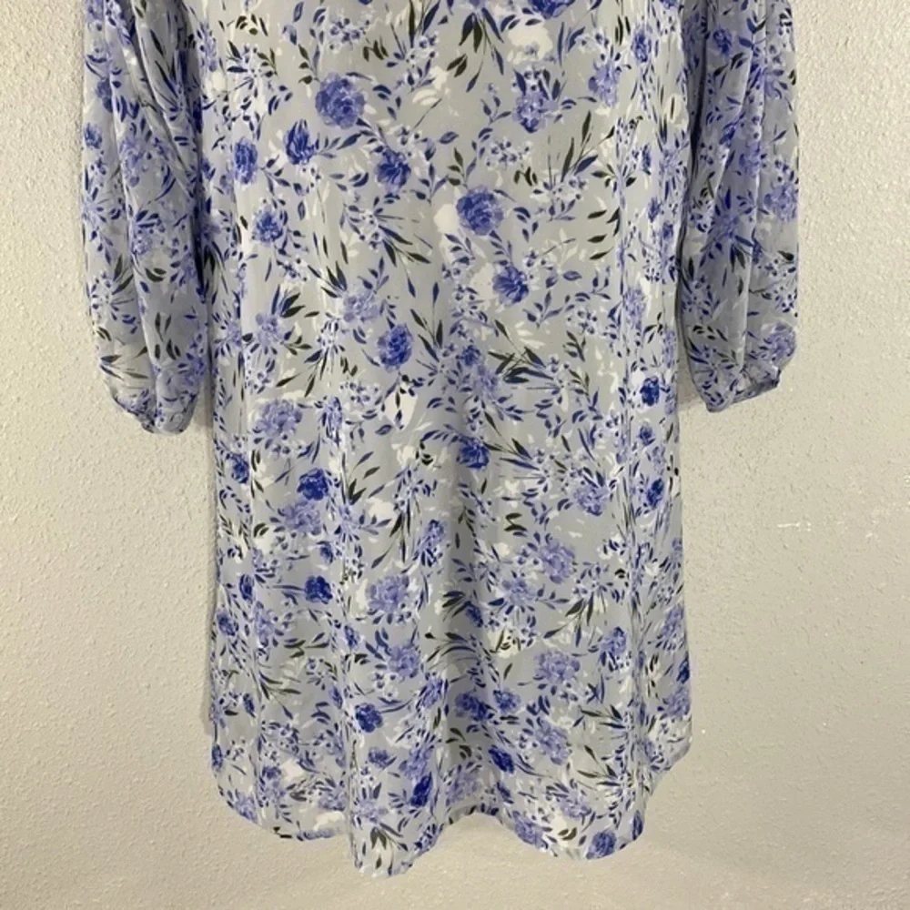 Lulu’s Shifting Dears Light Blue Floral Print Dress